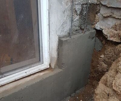 stone foundation repair and restoration work